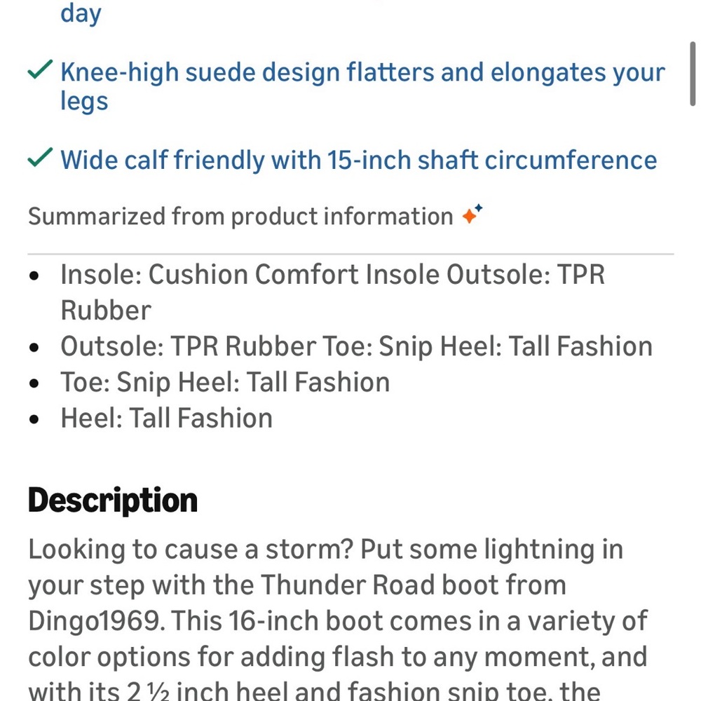 Dingo Green Suede Over-the-Knee Western Boots - Picture 5 of 5